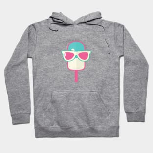 pink blue ice cream glasses design Hoodie